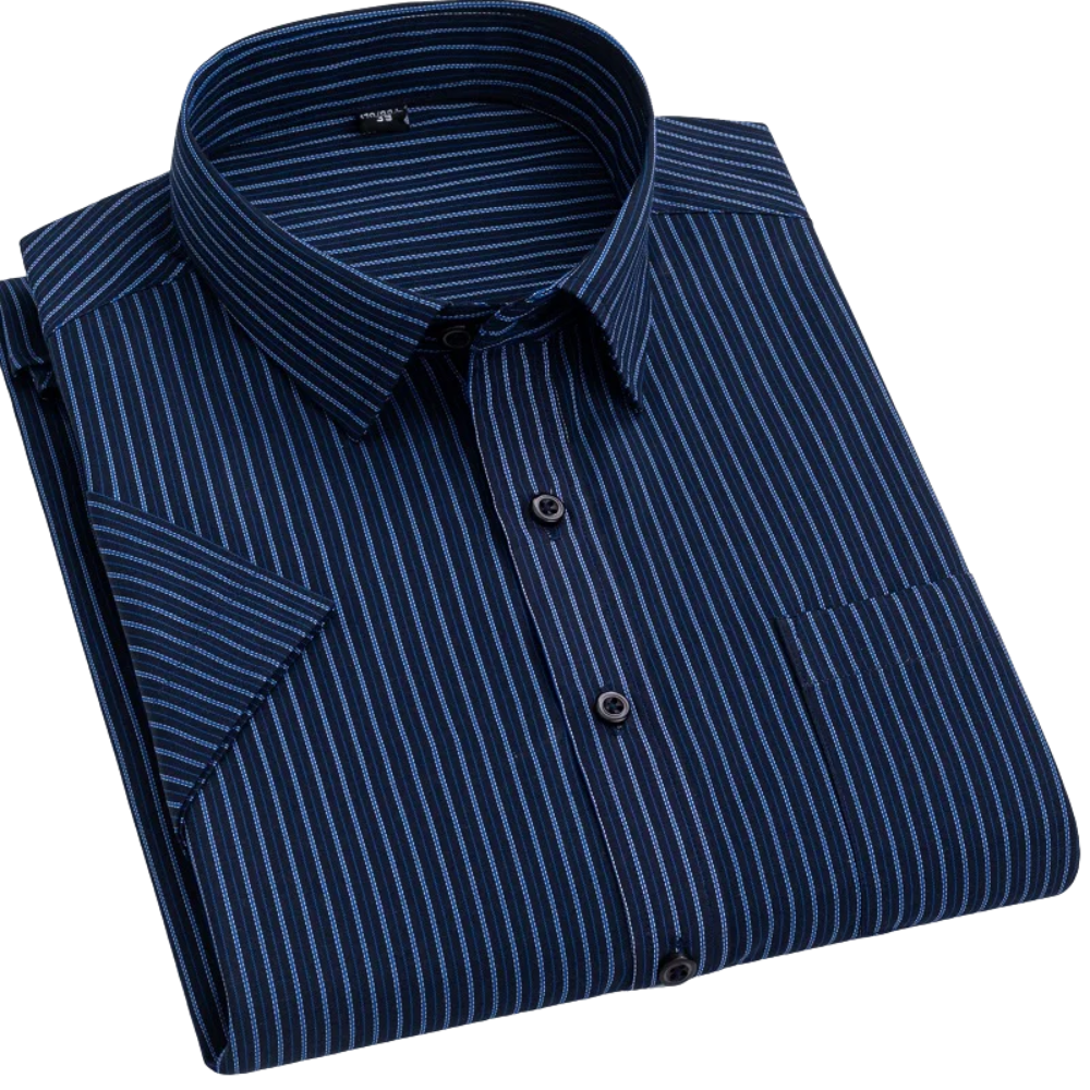 Stravero – Men’s Classic Striped Dress Shirt