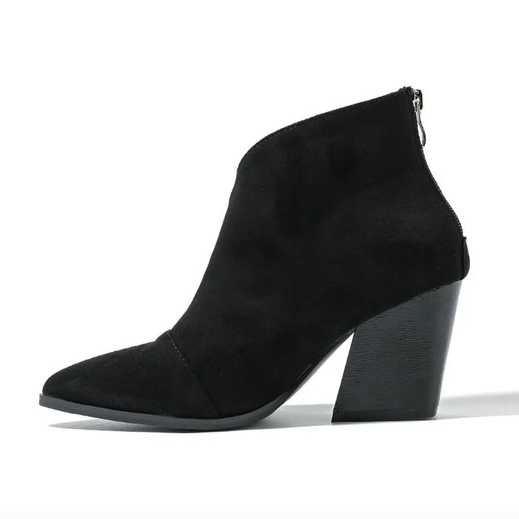 NORTHLINE STUDIO | POINTED ANKLE BOOT WITH SUEDE EFFECT