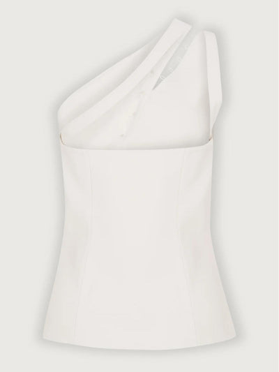 Diane | One-Shoulder Button Detail Top