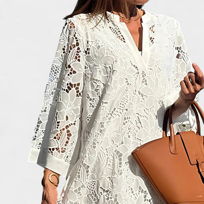 CLAIRE | LACE MIDI DRESS