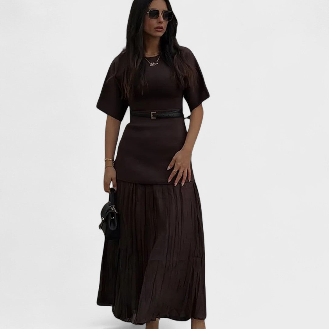 Aria | Pleated Maxi Dress