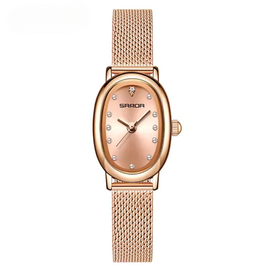 Elegant Vintage Oval Quartz Watch