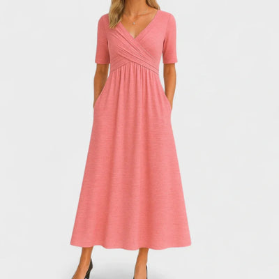 THE MARIBEL | PLEATED DAY DRESS