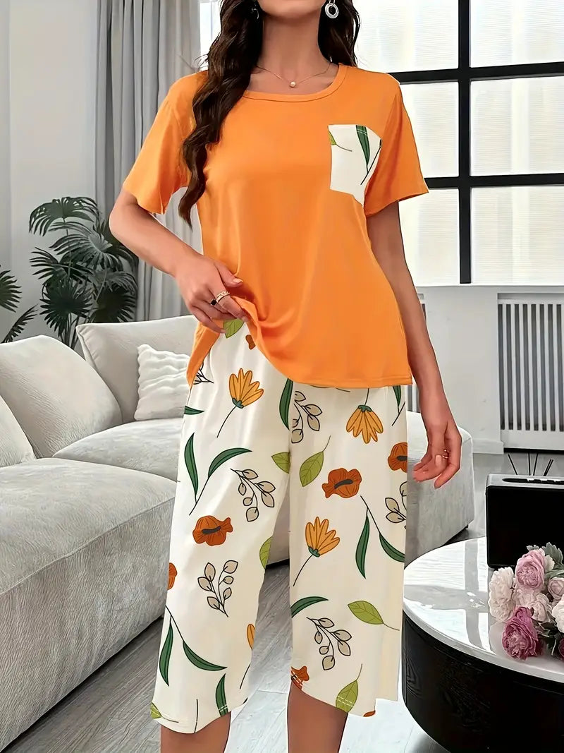 Kinsley - Comfortable Loungewear Set With Floral Print