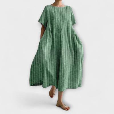 Ruby | Relaxed Linen-Blend Pocket Dress