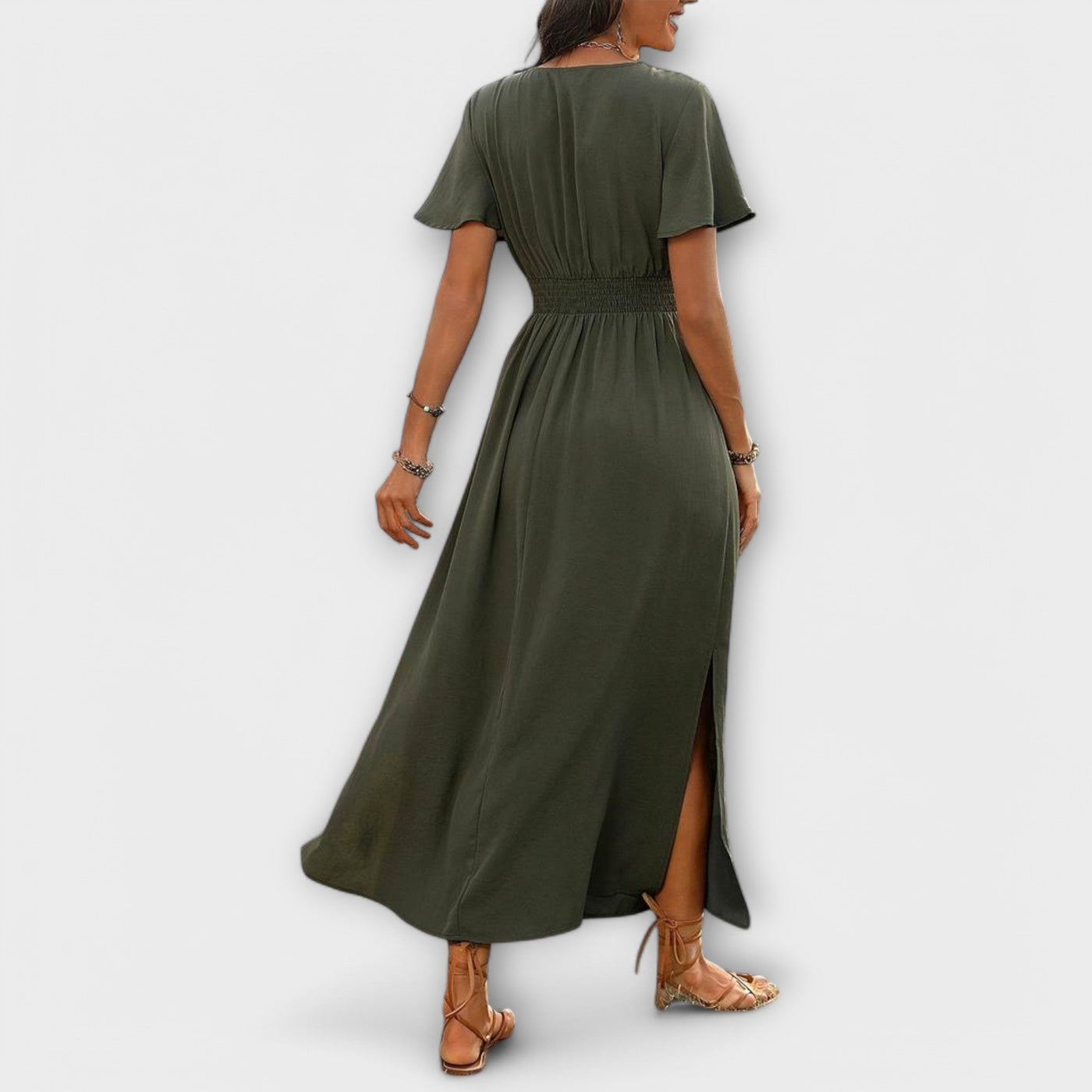 Sage | Effortless Chic Split Maxi Dress
