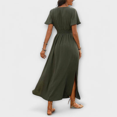 Sage | Effortless Chic Split Maxi Dress