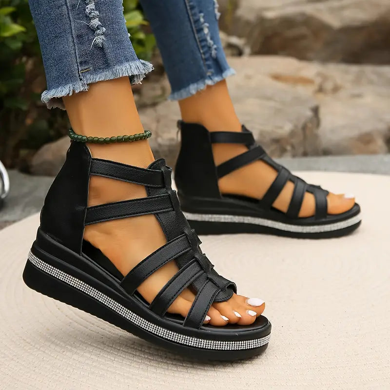 Violetta | Elegant Wedge Sandals