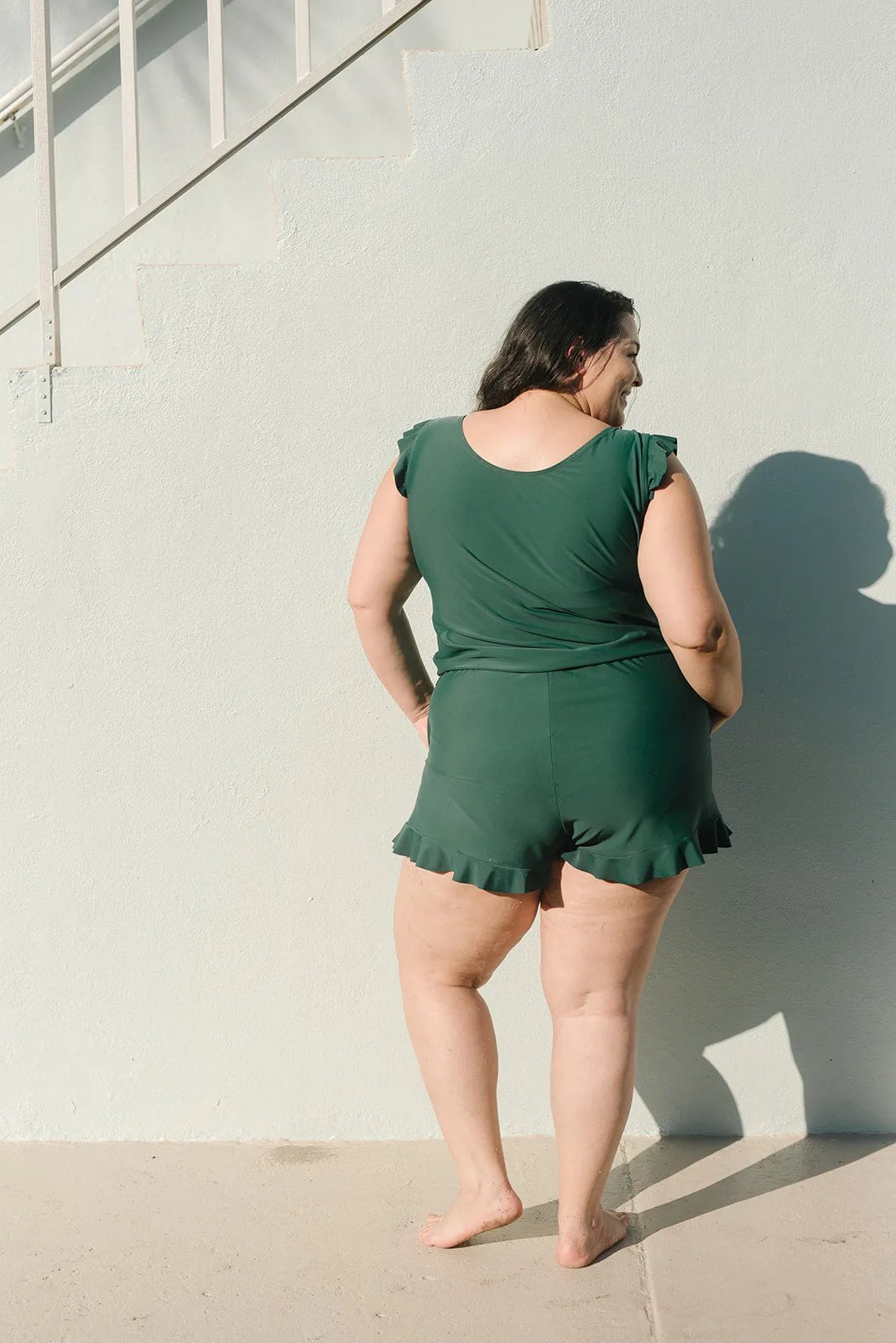 Agnieszka – Ruffled Swimsuit with Built-In Bust Support