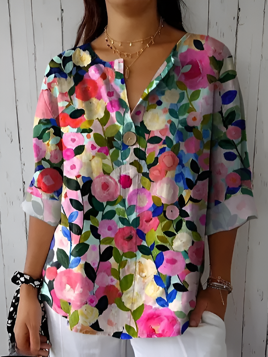 Eva™ | Colorful and Refined Blouse