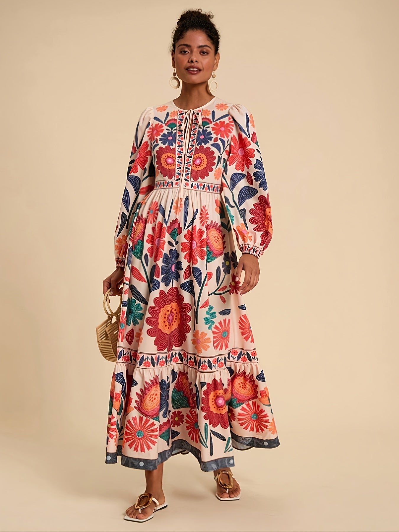 Isabella | Bohemian Floral Maxi Dress