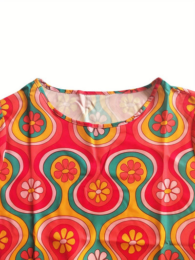 Naomi | Retro Radiance Boho Maxi Dress