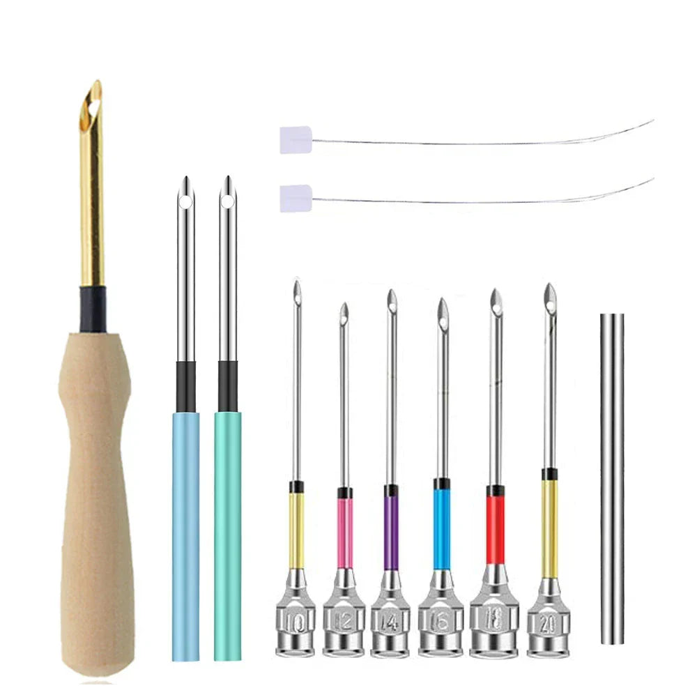 GlideEase™ Precision Needle Set — Transform Frustration into Flowing, Flawless Embroidery Every Time
