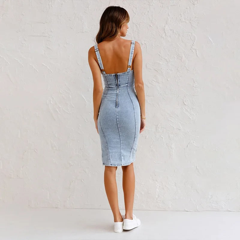 Jane™ | Denim Dress with Adjustable Straps
