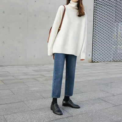 Julia | Soft High-Neck Knit Sweater