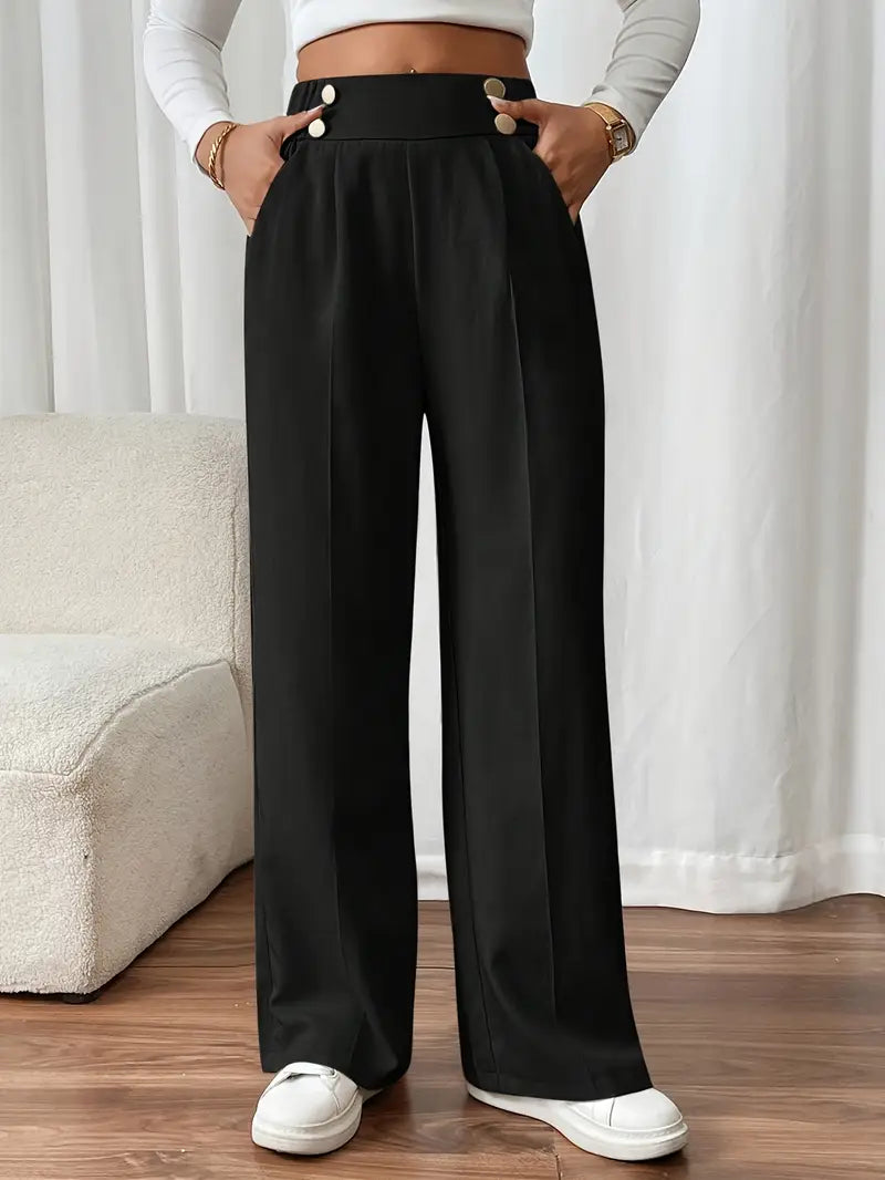 Presley | Comfortable Wide Leg Pant With Pockets