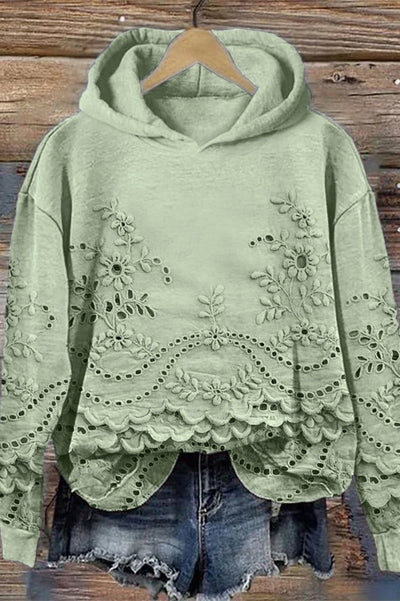 Ivy | Meadow Lace Hooded Sweatshirt
