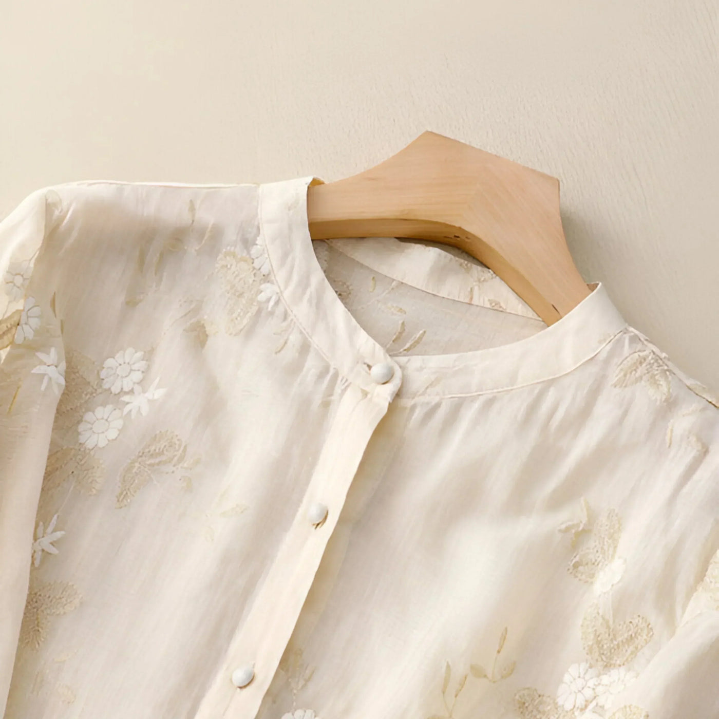 LUCILLE™ - FLORAL BUTTON-UP BLOUSE