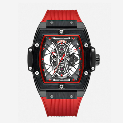 Ryker | Striking Tonneau Case Futuristic Skeleton Build Watch