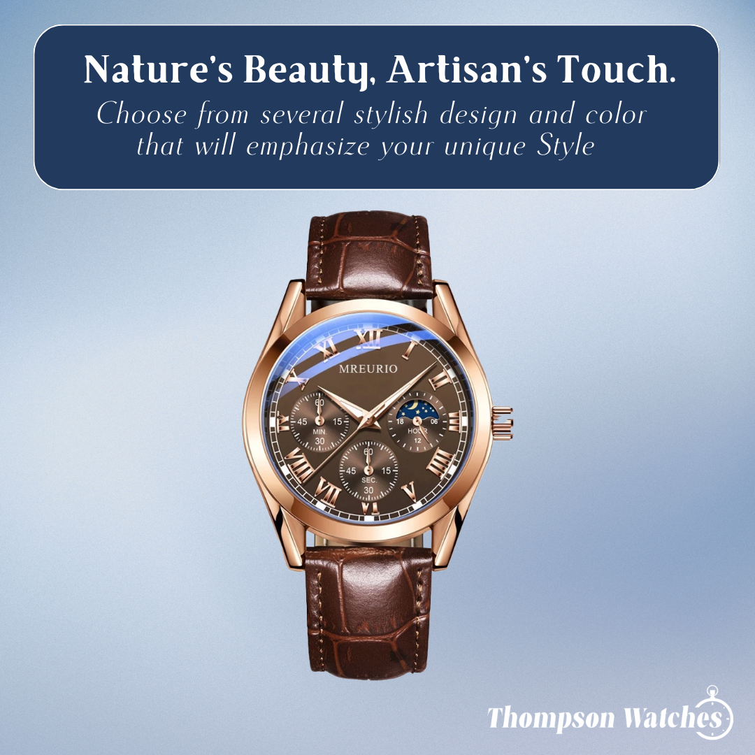 Stephen | Elegant Moon Phase Chronograph