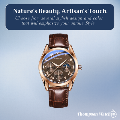 Stephen | Elegant Moon Phase Chronograph