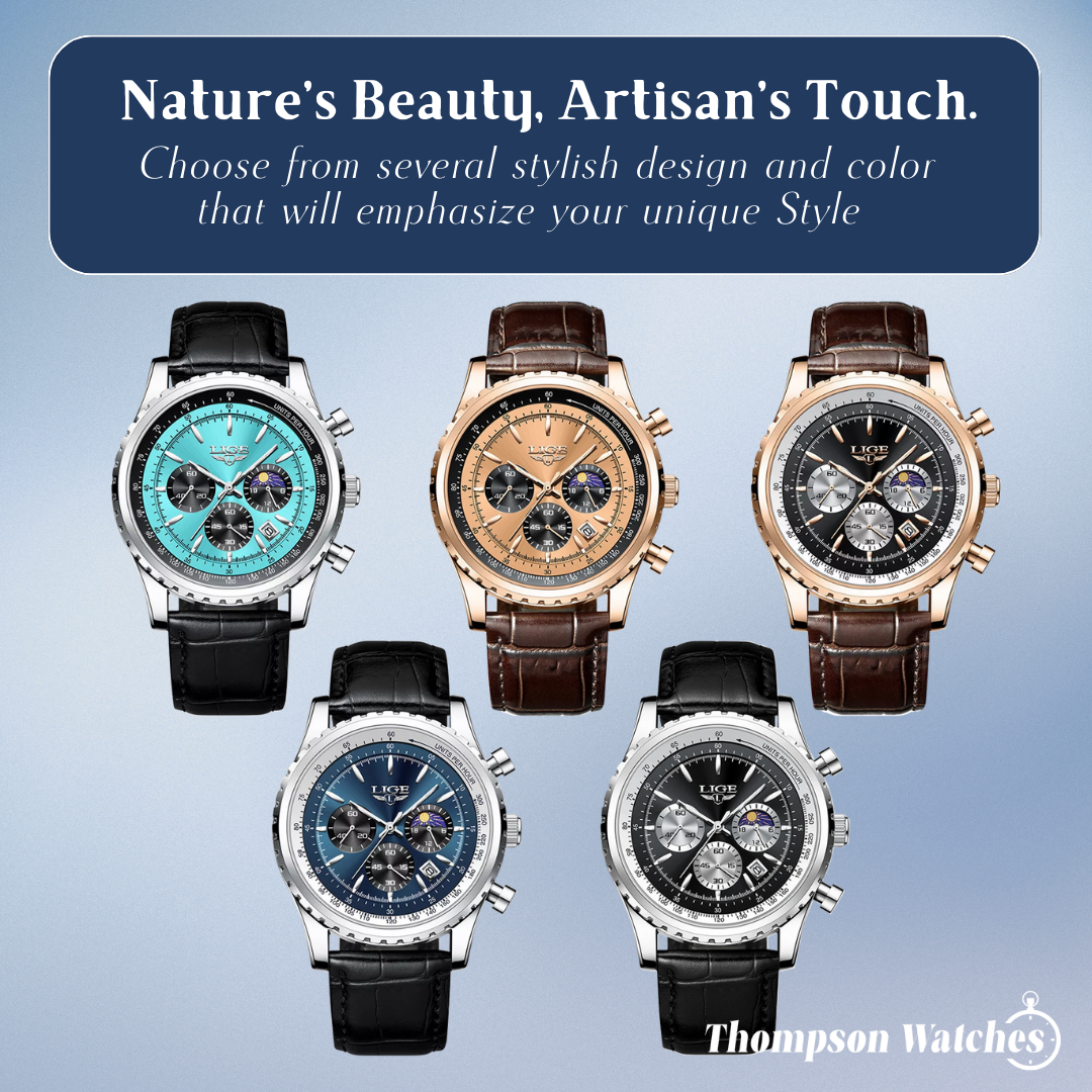 Leo | Elegant Chronograph Moon Phase Watch