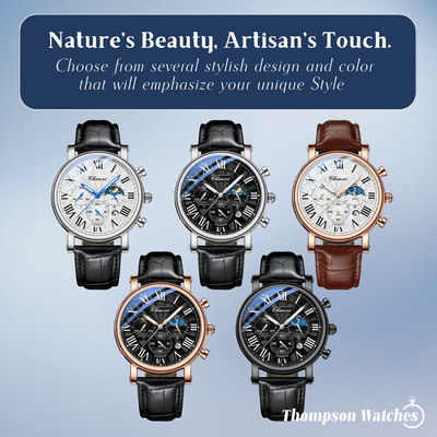 Gregory | Chrono Lunar Leather Watch