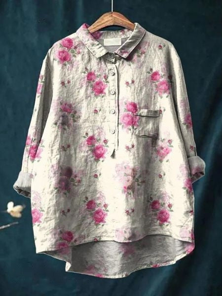 Donna™ | Cotton Floral Shirt