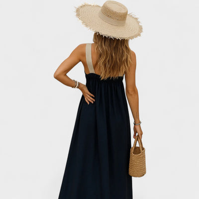 RENEE | CROSS-STRAP MAXI DRESS