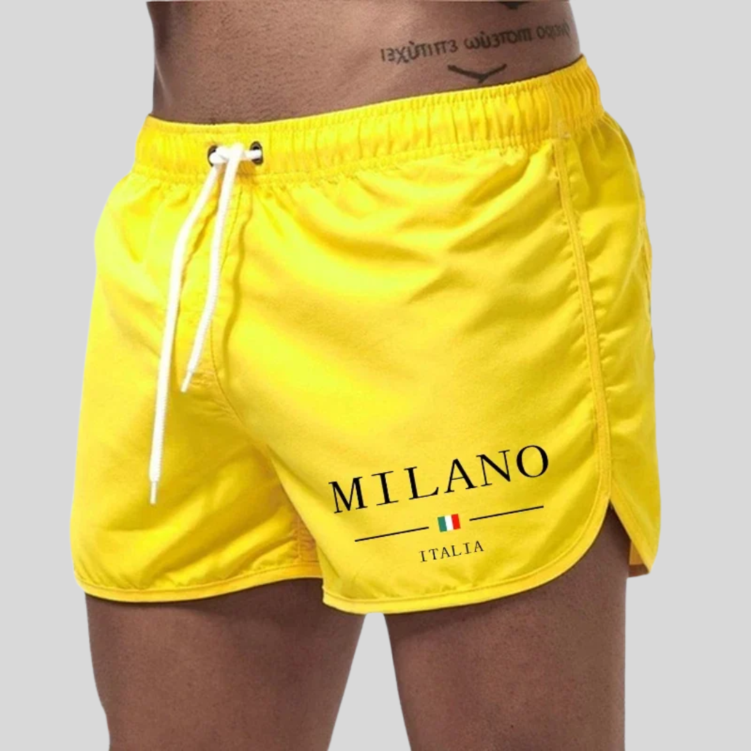 Milano - Short swim trunks with Italian character