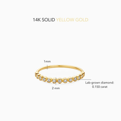 Diamond Bubble Ring | Gold 14k