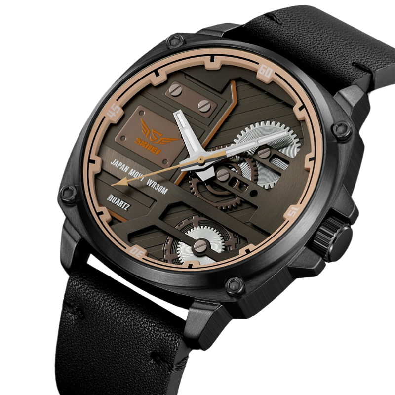 Quartz Leather Men's Watch™