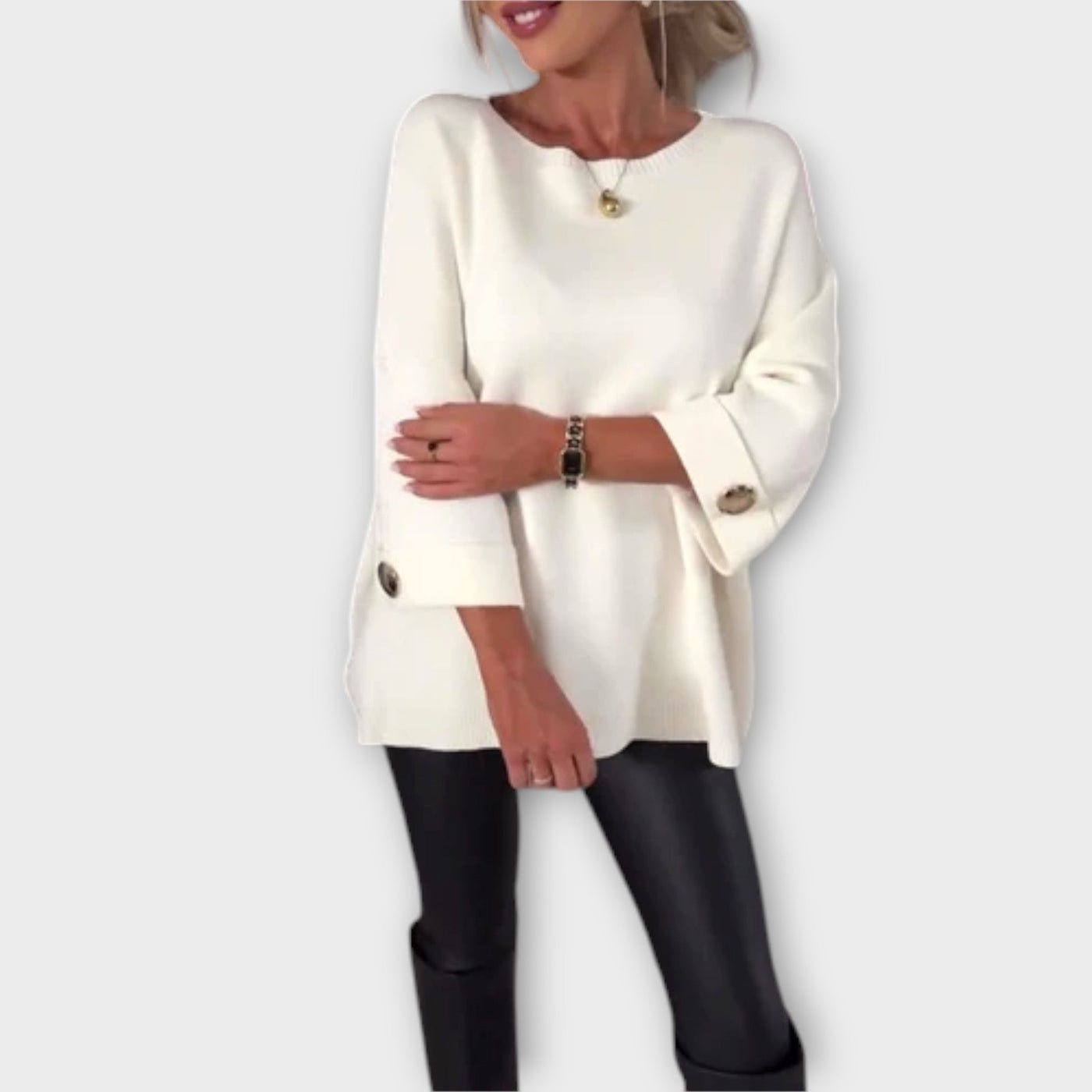 Eline™ | Knit Sweater Blouse