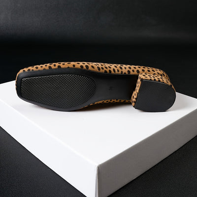 Lena – Dotted Comfort Low Heels