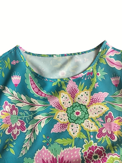 Maribel | Tropical Bloom Relaxed Maxi Dress