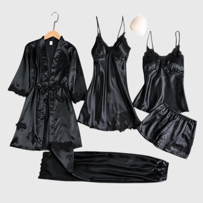 Zanika | Elegant 5-Piece Nightwear Set