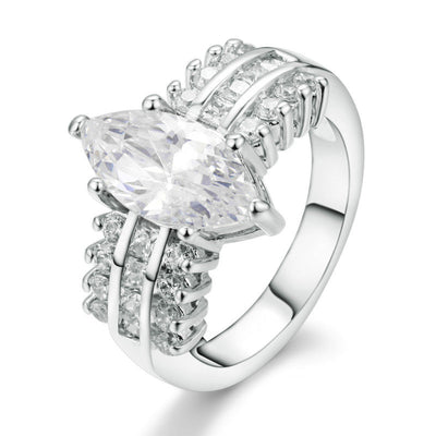 Odette Mercer Ring | White Gold 16k