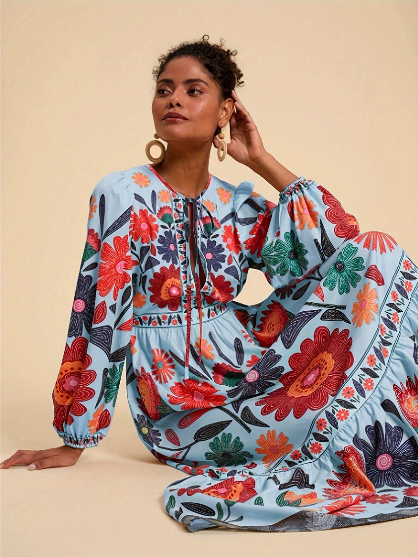 Isabella | Bohemian Floral Maxi Dress