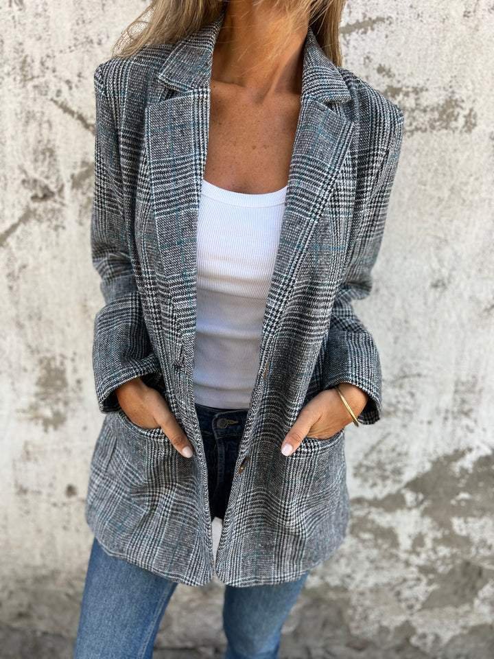 Elaina™ | Stylish Checked Blazer