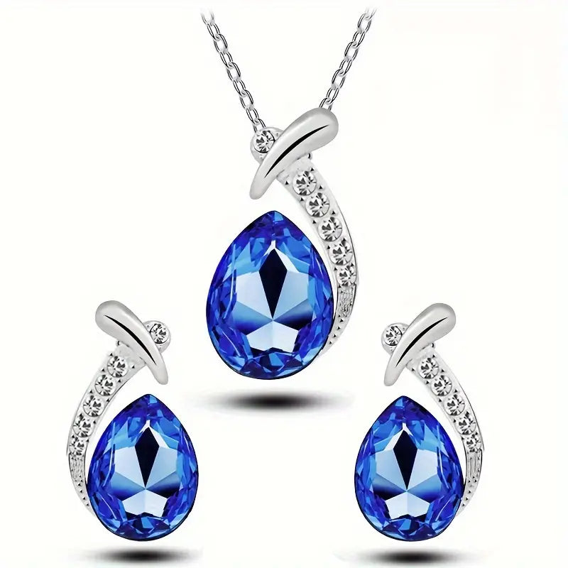 Classic Mermaid Elegance Jewelry Set | White Gold 18k