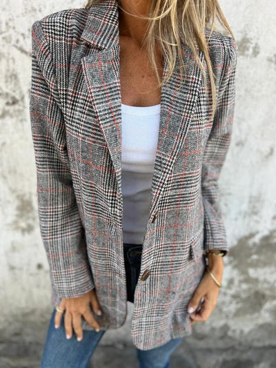 Elaina™ | Stylish Checked Blazer