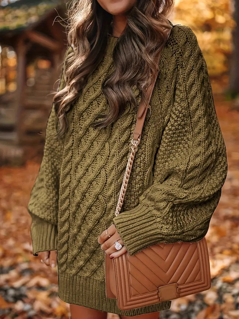 Chloé – Twisted Knit Sweater Dress