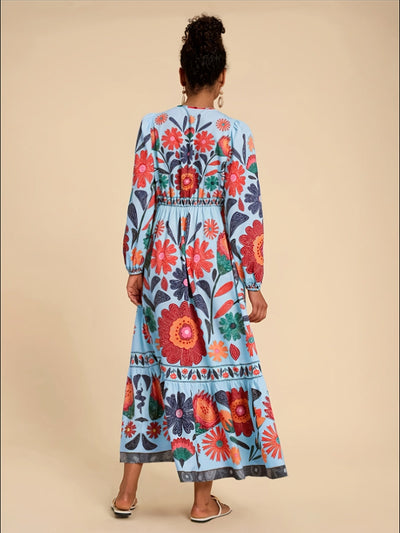 Isabella | Bohemian Floral Maxi Dress