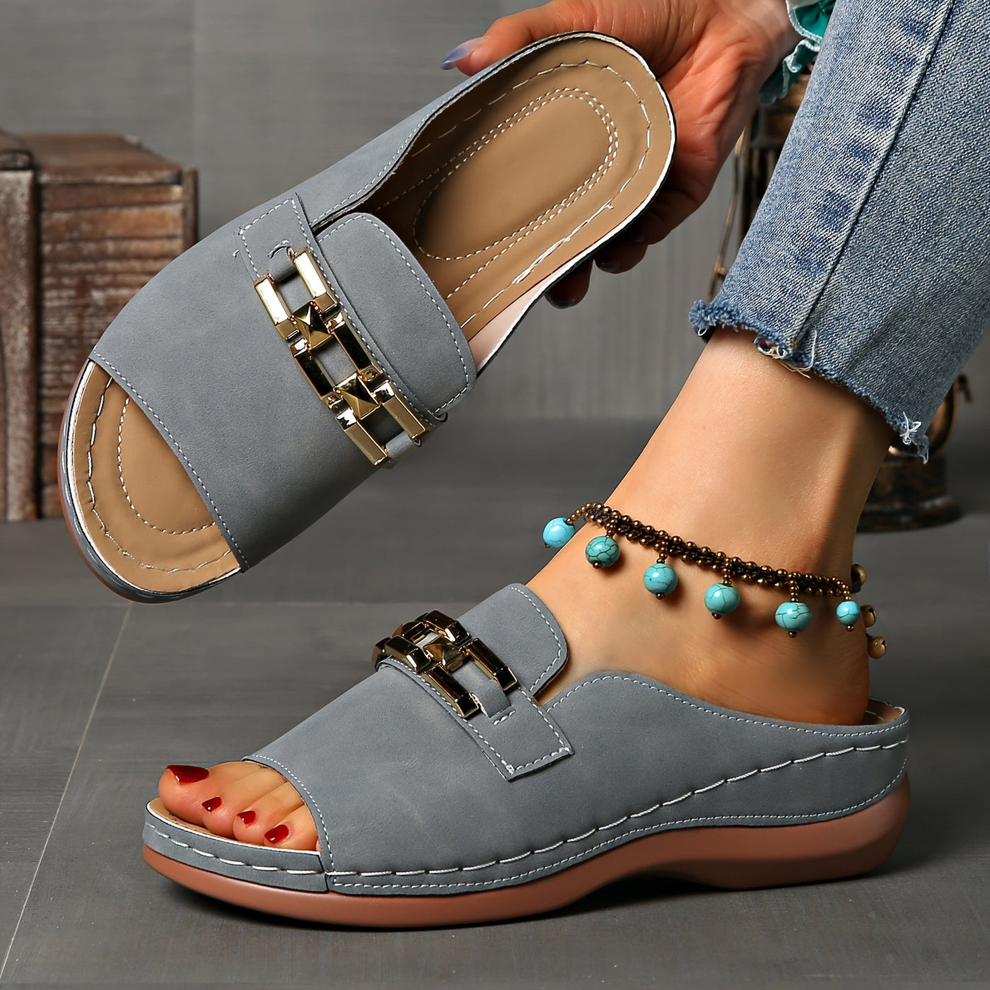 Kathryna™ | Comfy Buckle Sandals