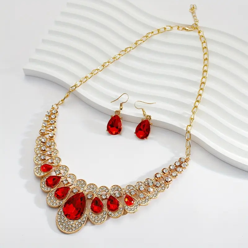 Maevina Crimselle Jewelry Set | Gold 18k