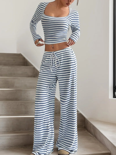 Charlotte™ - Casual Striped Two-Piece Set
