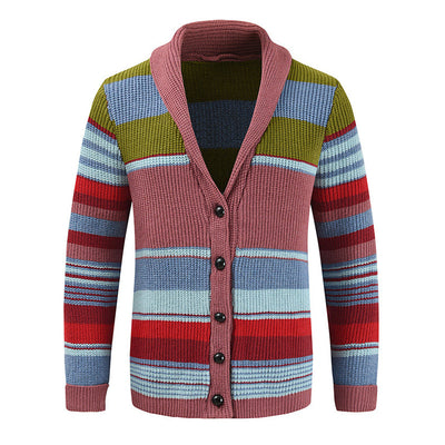 Asher™ | Colorblock Lapel Sweater Jacket