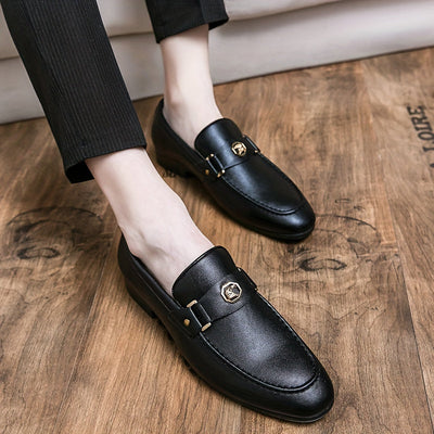Davide Romano Leather Penny Loafers