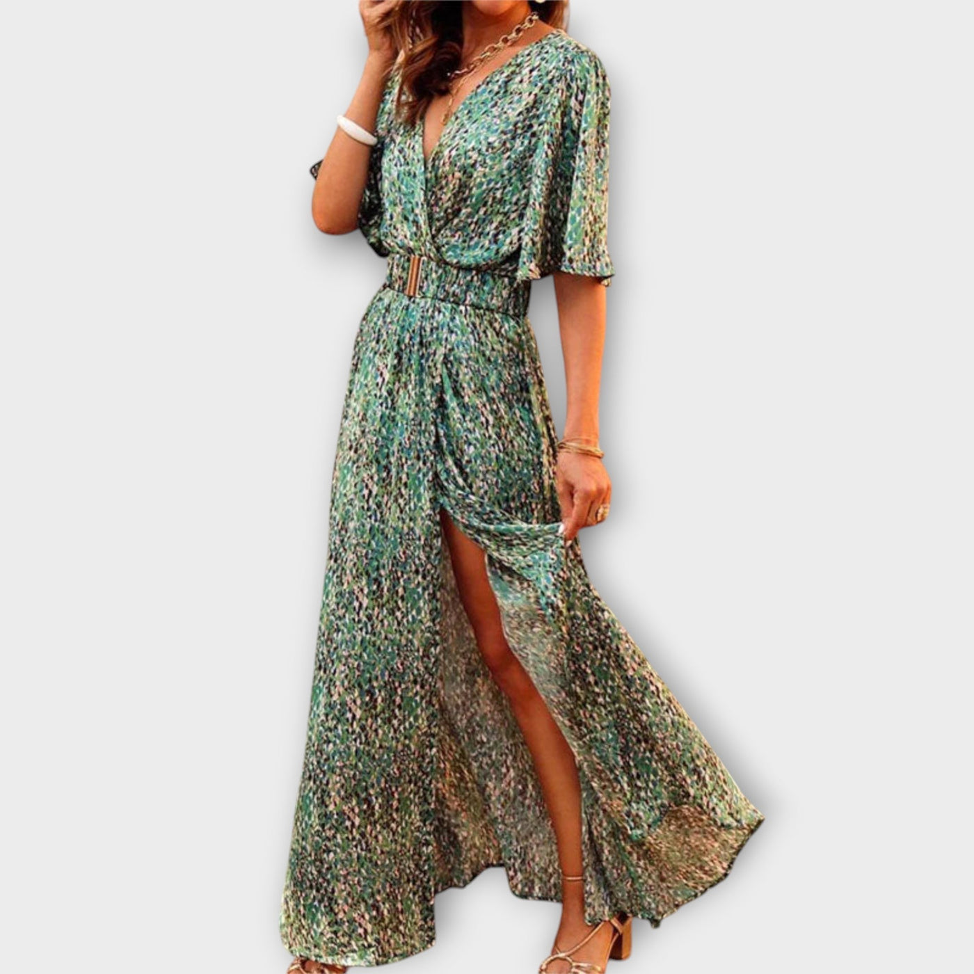 Sabine | Flowing Maxi Wrap Dress