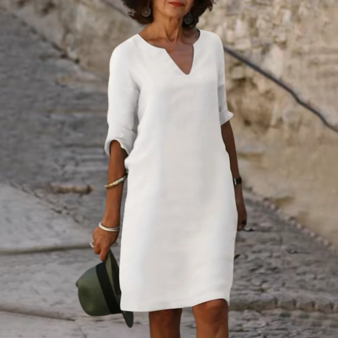 Mira – Casual Cotton Vintage-Inspired Mini Dress